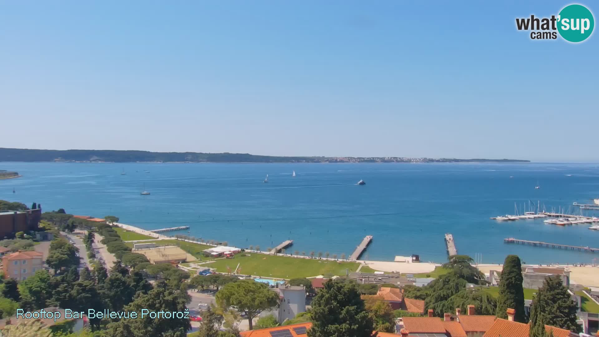 Panorama webcam Portorož – view from Villa Bellevue