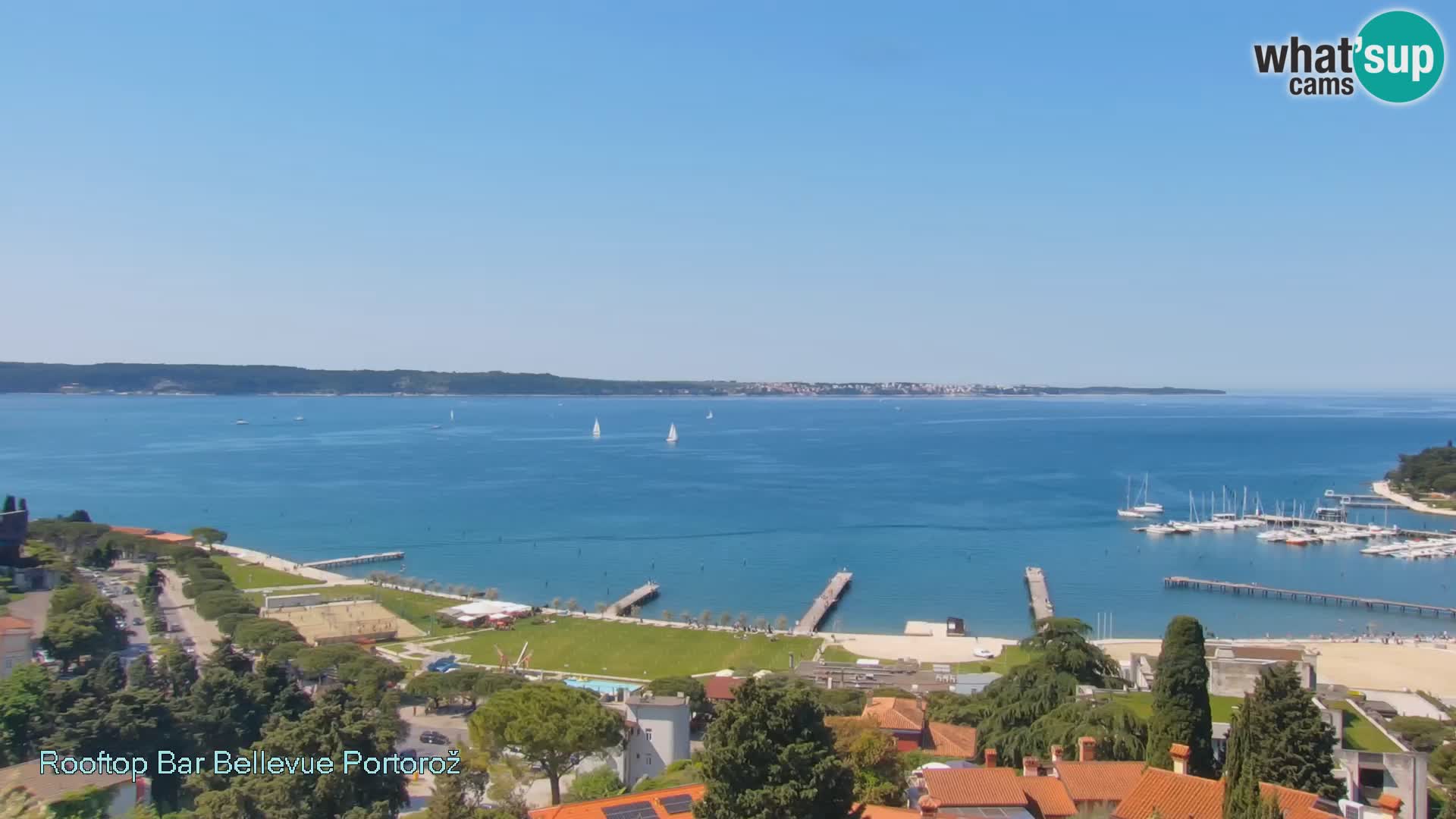 Panorama webcam Portorož – view from Villa Bellevue
