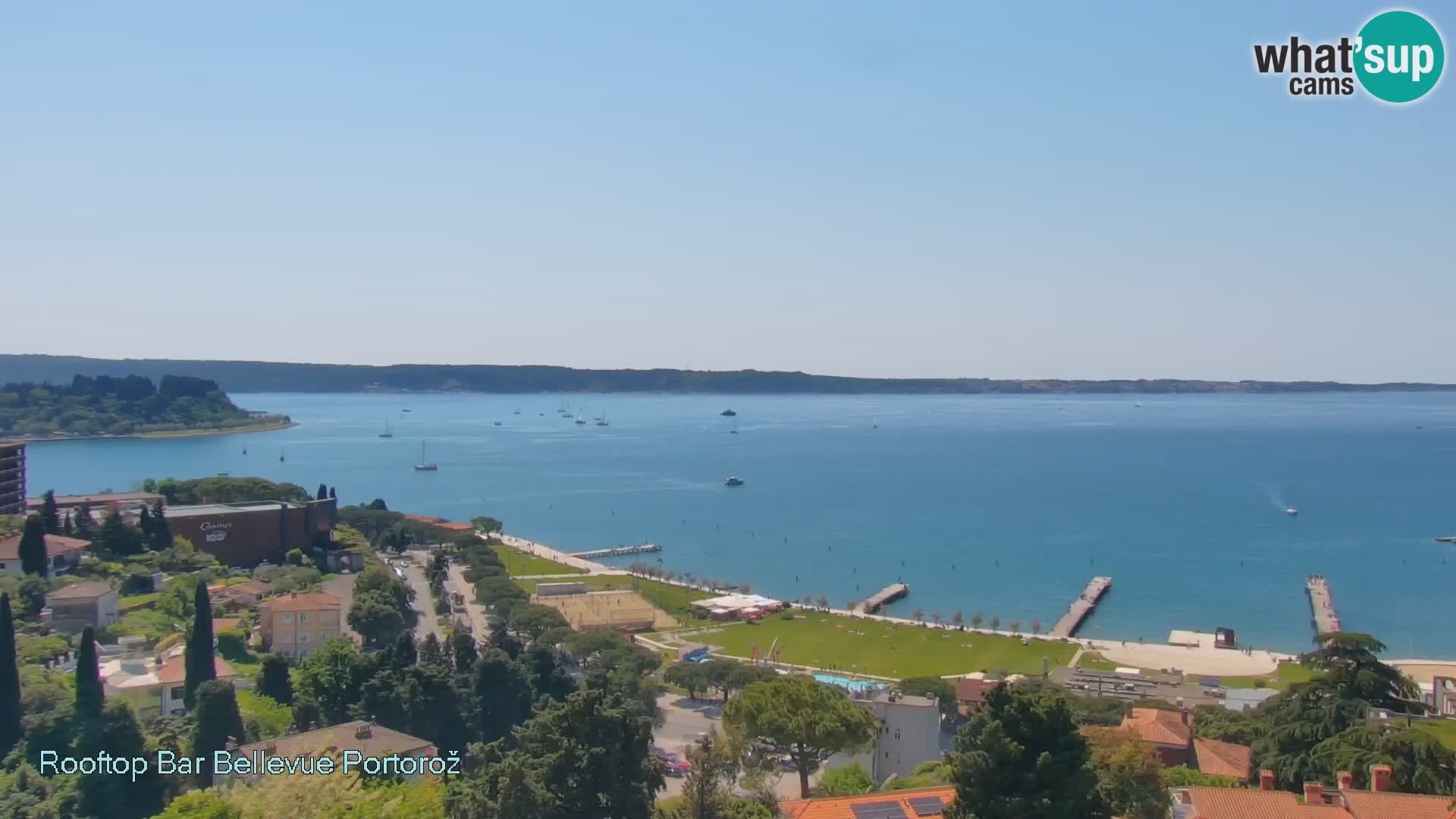 Panorama webcam Portorož – view from Villa Bellevue