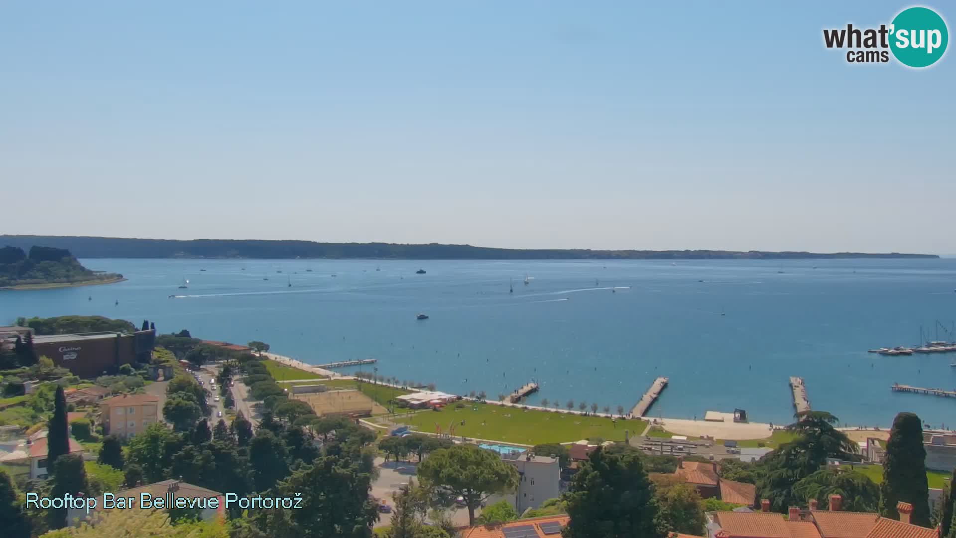 Panorama webcam Portorož – view from Villa Bellevue