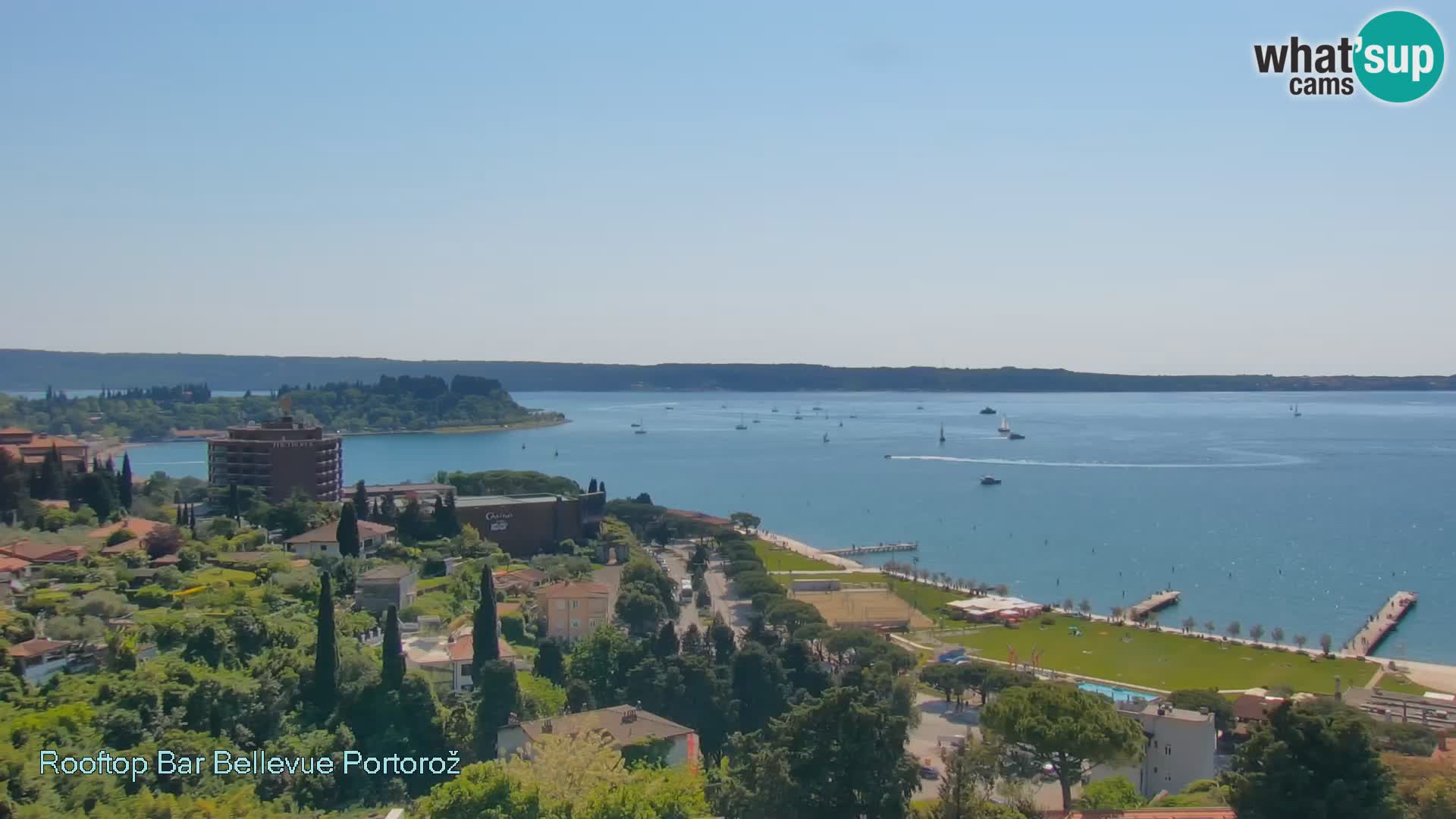Portorož web kamera – pogled sa Villa Bellevue