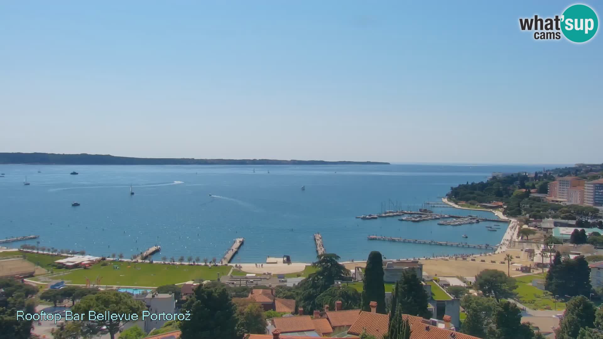 Live webcam Portorož – Panorama dalla Villa Bellevue