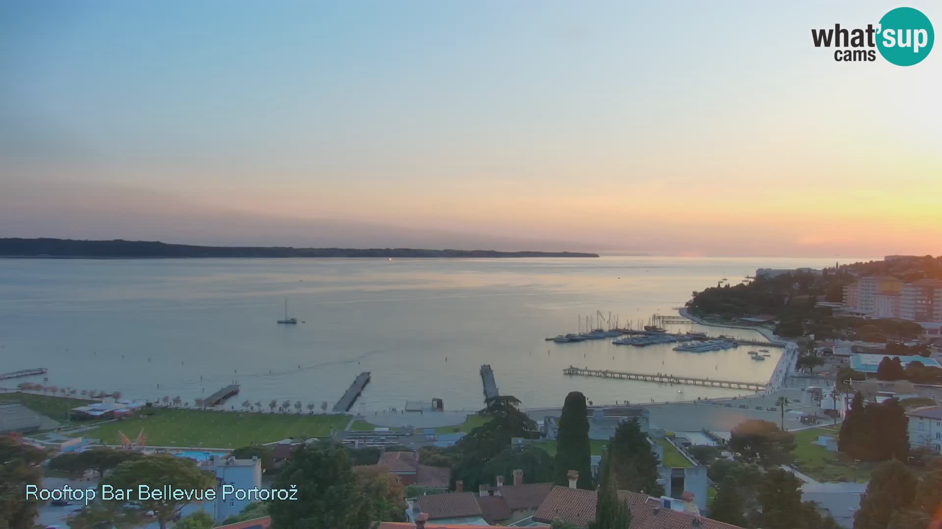 Portorož web kamera – pogled sa Villa Bellevue