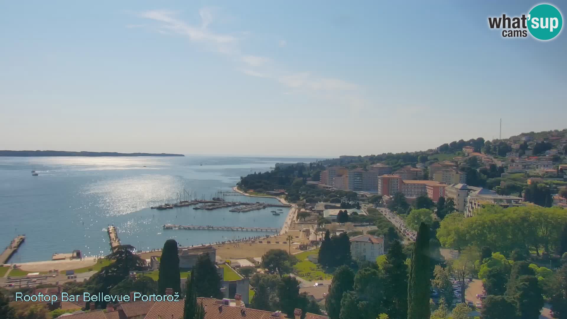 Live webcam Portorož – Panorama dalla Villa Bellevue