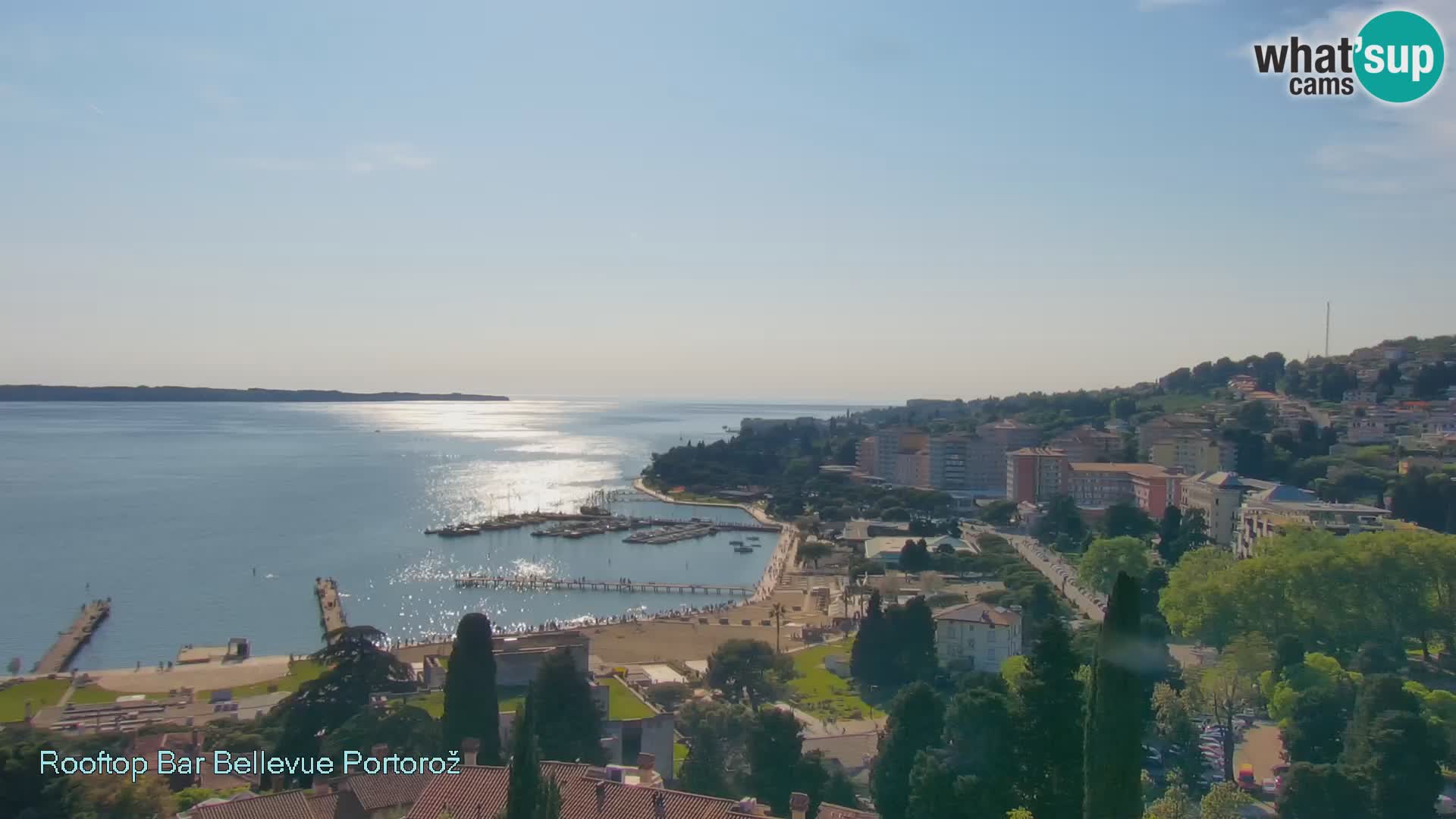 Live webcam Portorož – Panorama dalla Villa Bellevue
