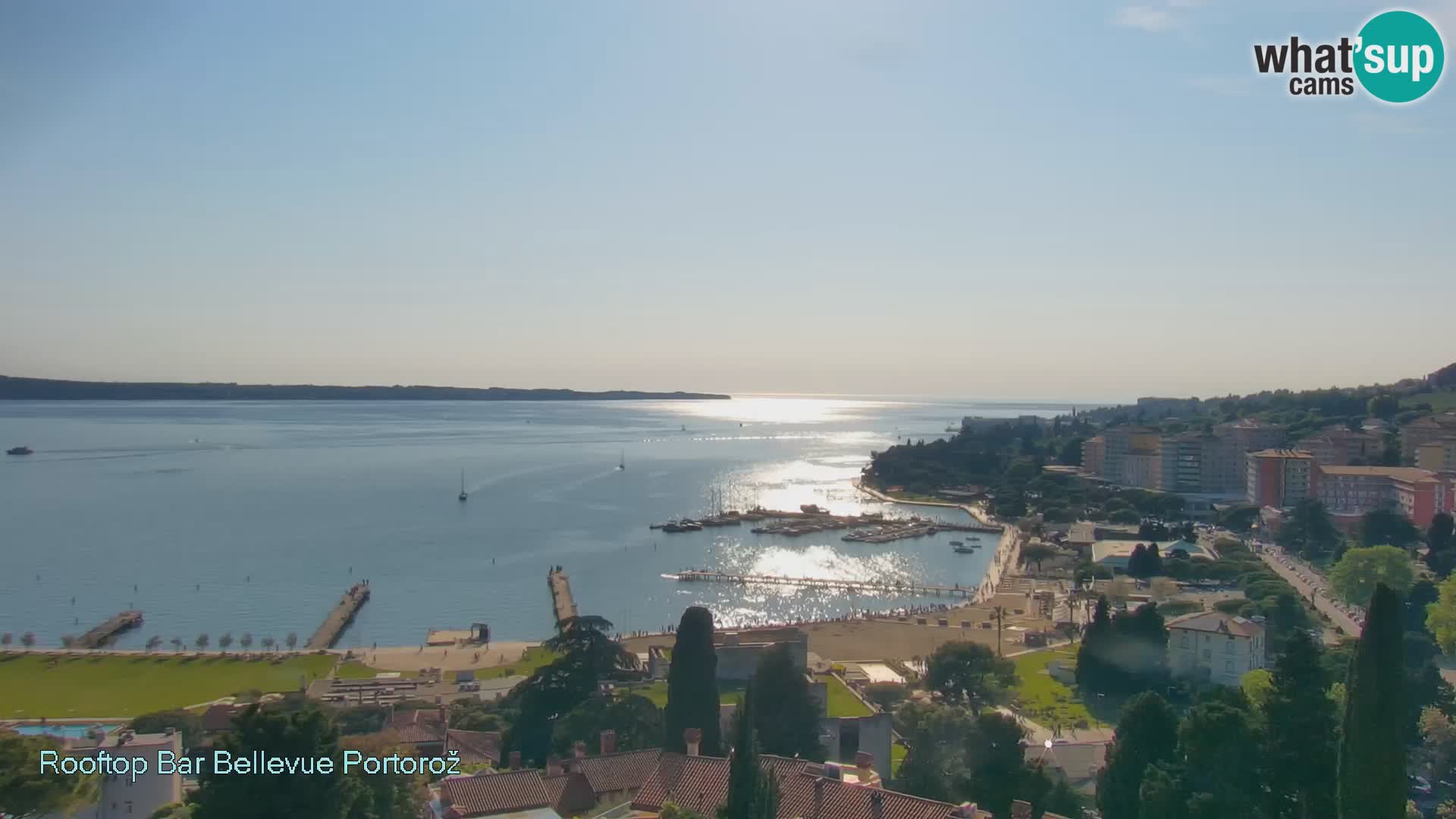 Portorož web kamera – pogled sa Villa Bellevue