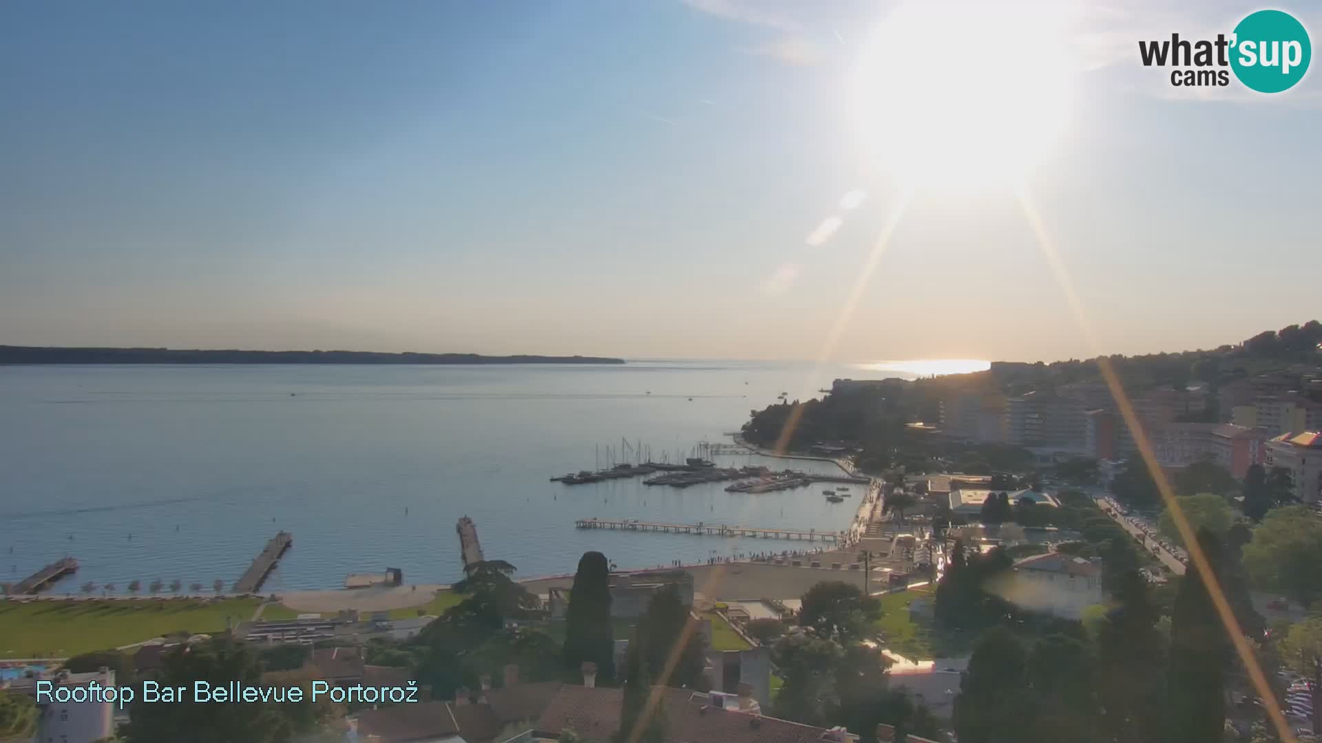 Panorama webcam Portorož – view from Villa Bellevue