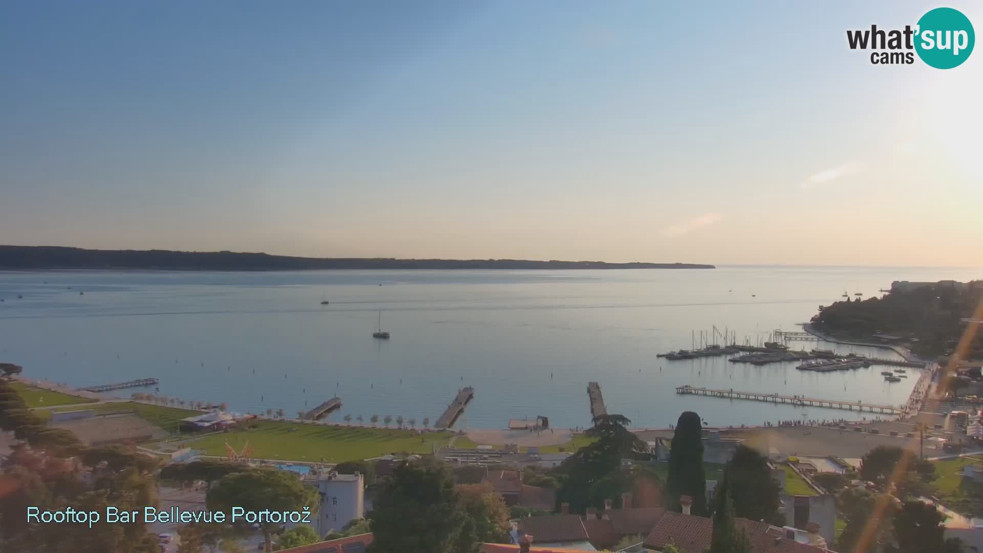 Portorož web kamera – pogled sa Villa Bellevue