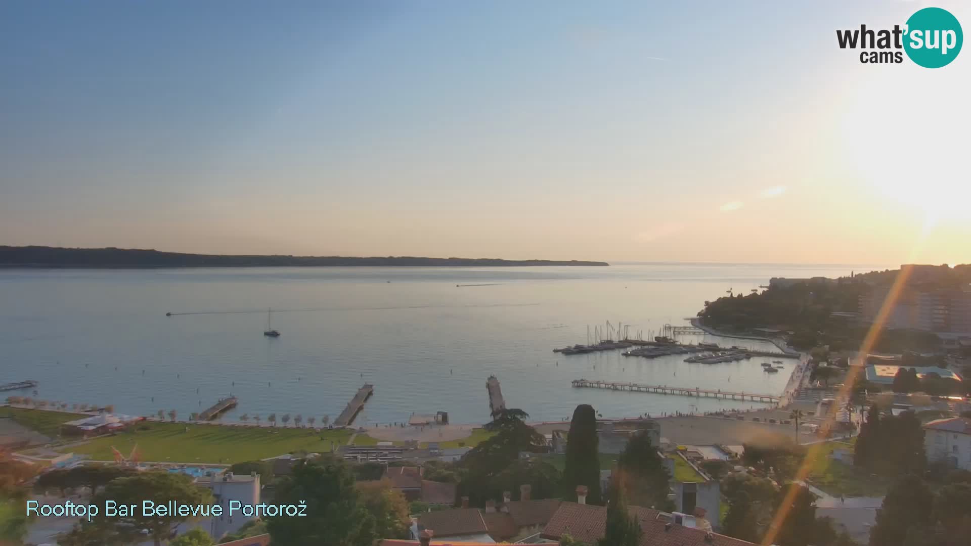 Panorama webcam Portorož – view from Villa Bellevue