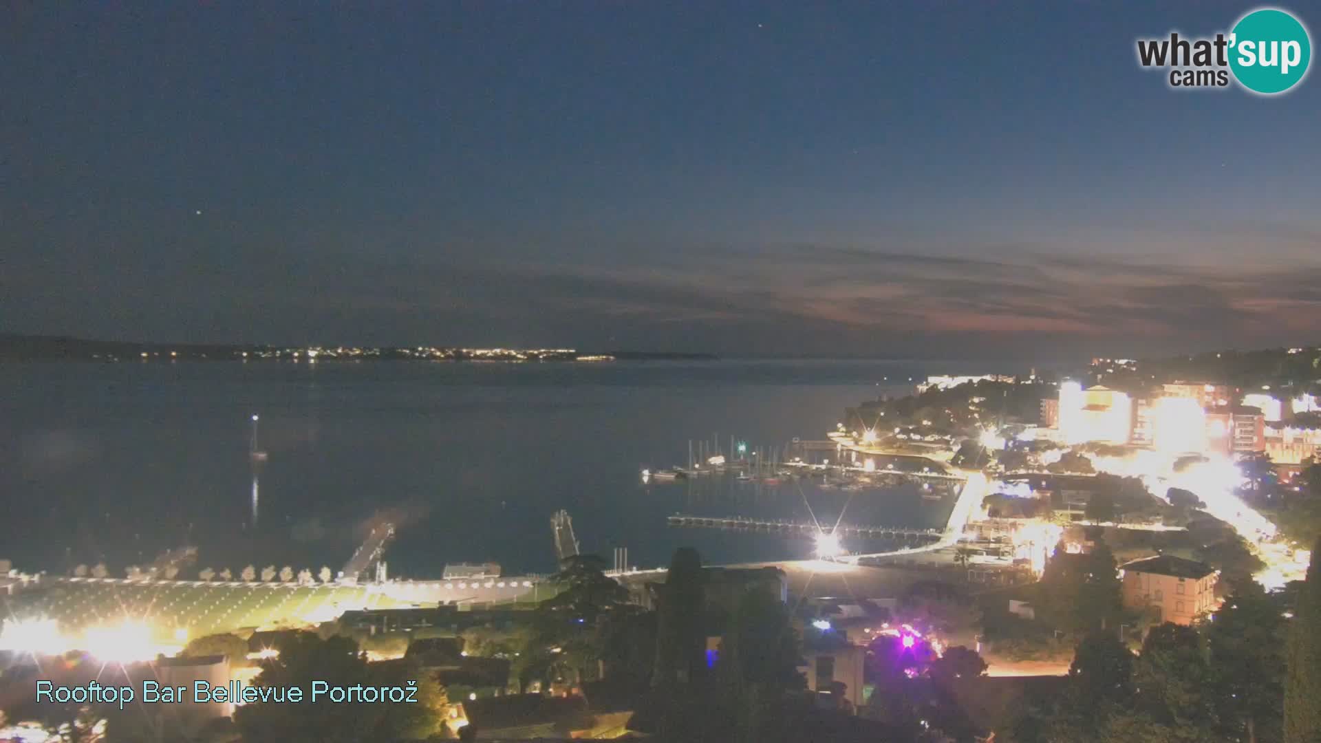 Portorož web kamera – pogled sa Villa Bellevue