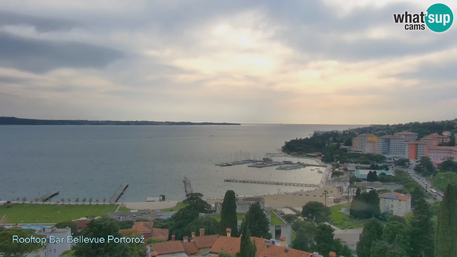 Portorož camera en vivo – Panorama Villa Bellevue