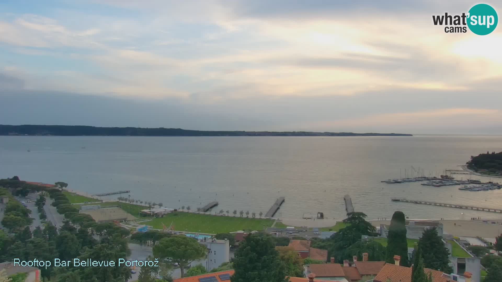 Panorama webcam Portorož – view from Villa Bellevue