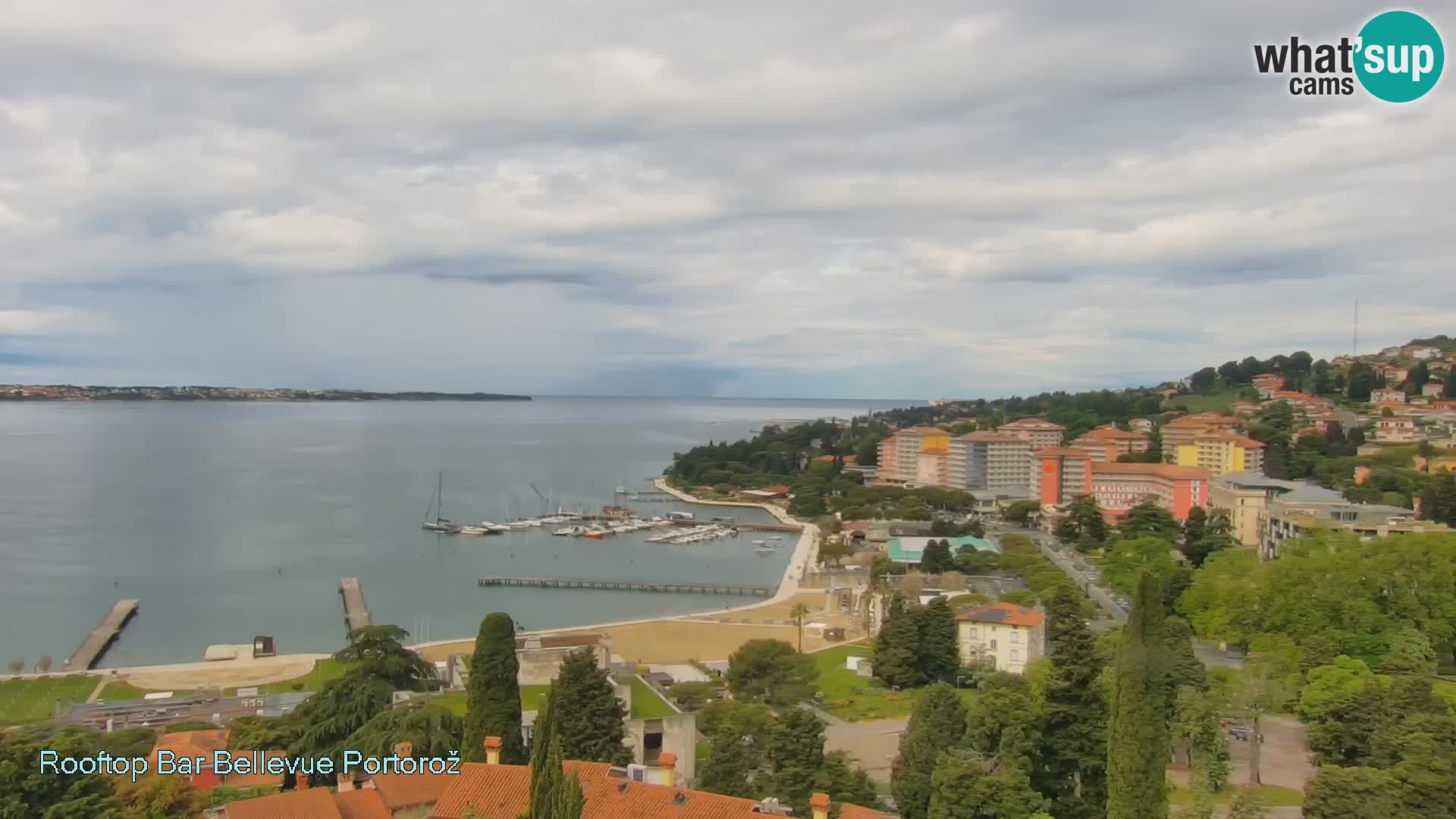 Portorož camera en vivo – Panorama Villa Bellevue