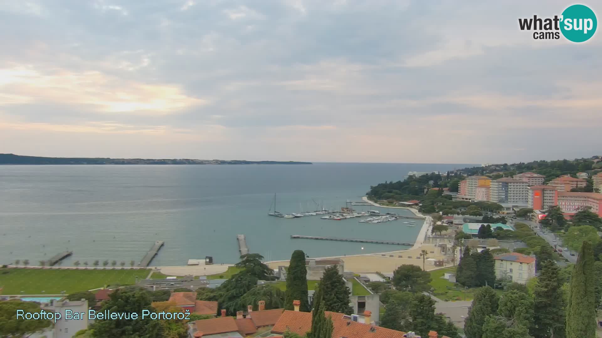 Portorož camera en vivo – Panorama Villa Bellevue