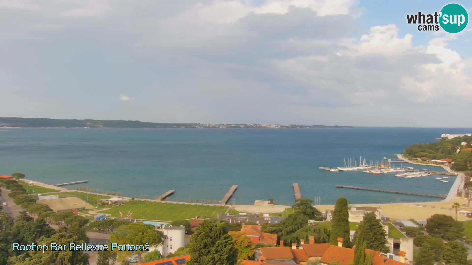 Portorož web kamera – pogled sa Villa Bellevue