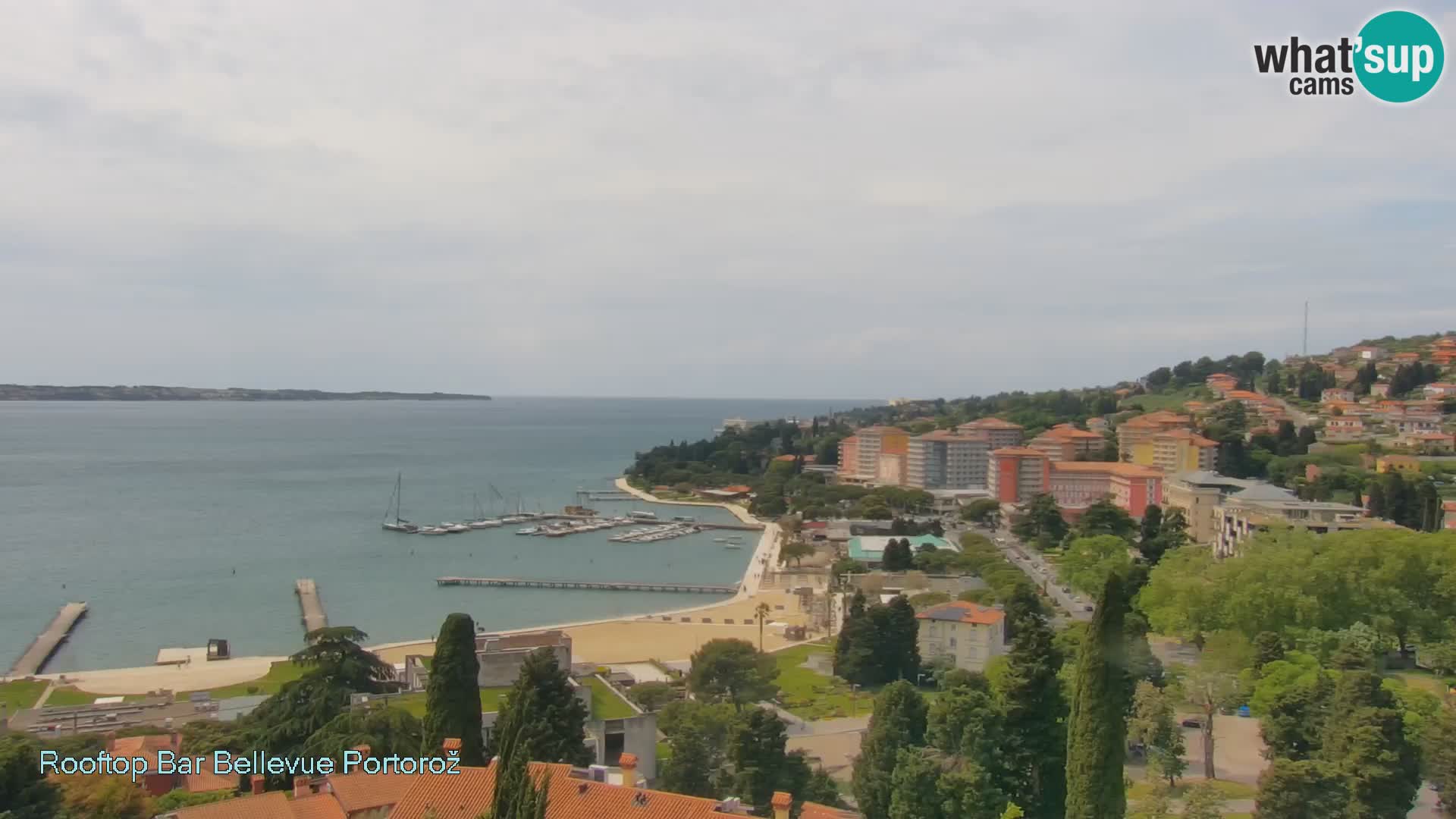 Panorama webcam Portorož – view from Villa Bellevue