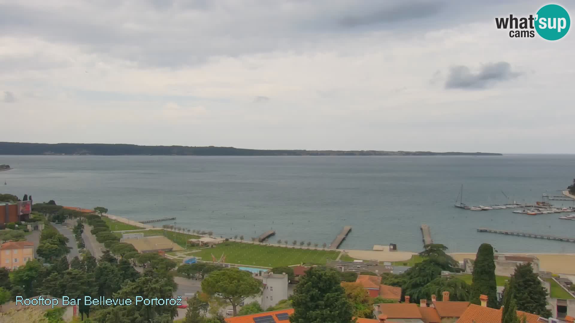 Panorama webcam Portorož – view from Villa Bellevue