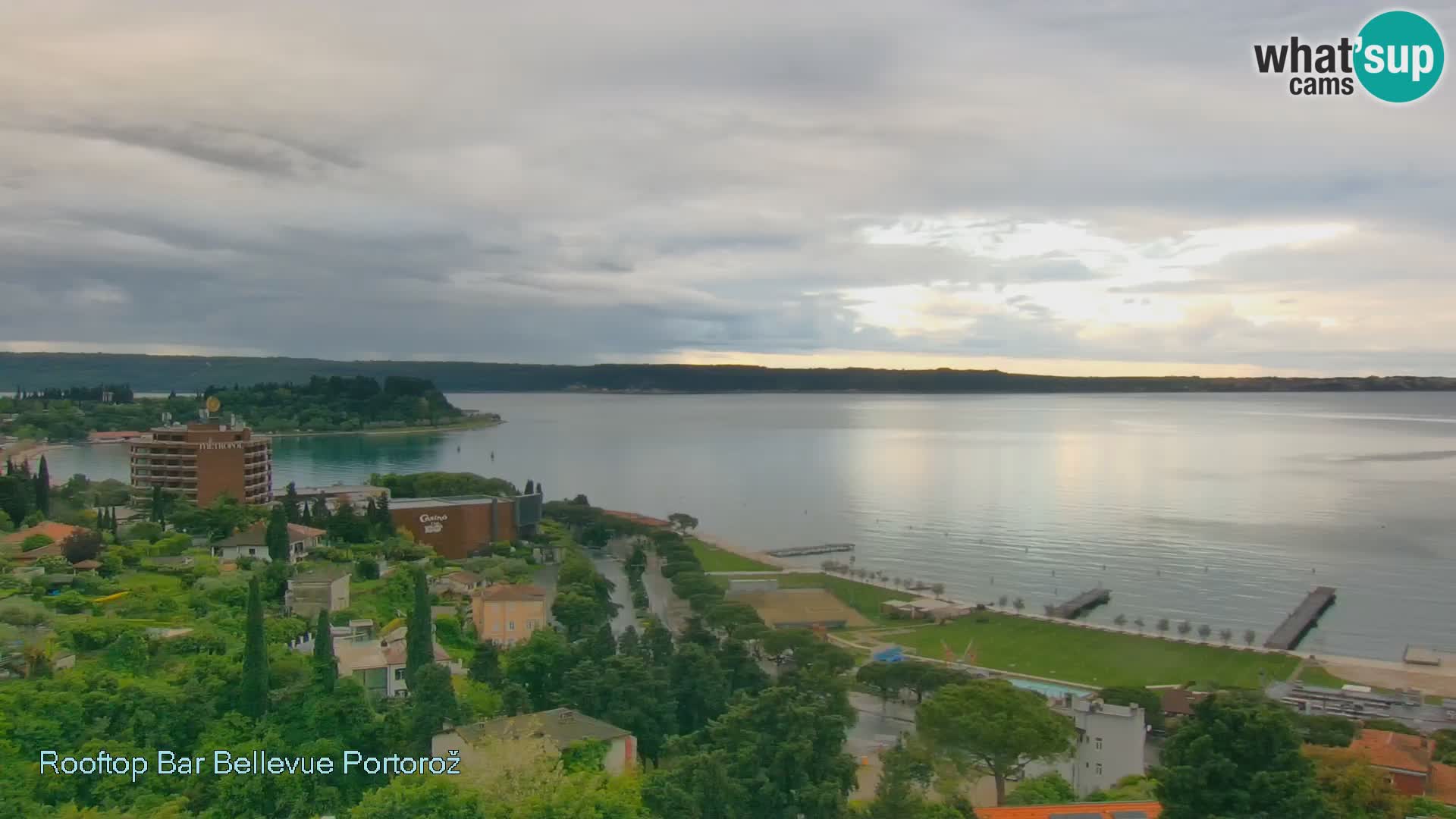Portorož camera en vivo – Panorama Villa Bellevue