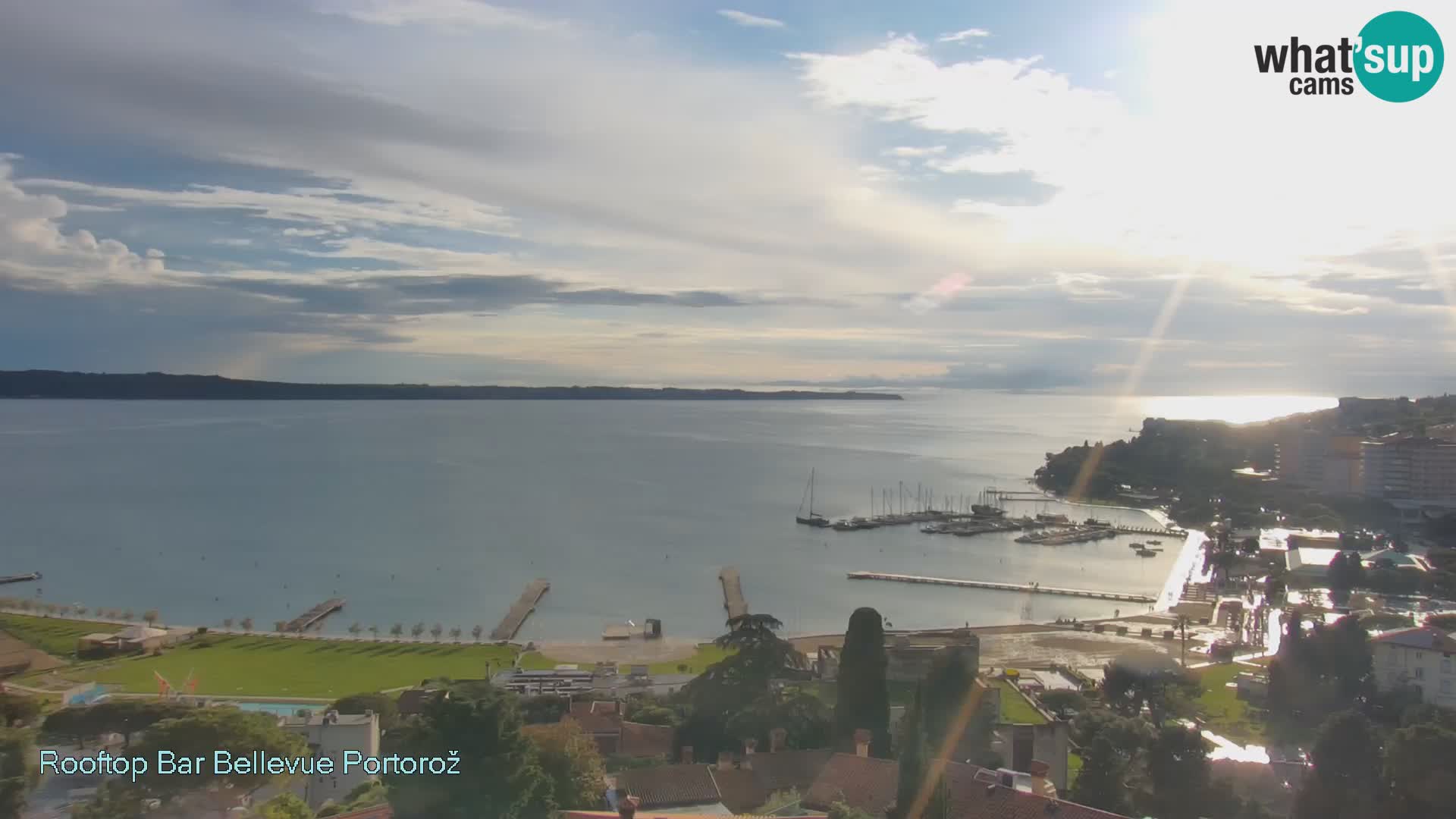 Portorož camera en vivo – Panorama Villa Bellevue