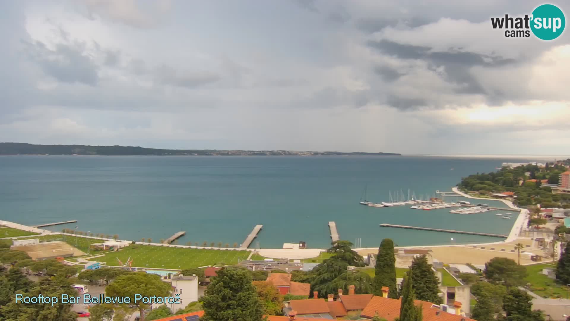 Live webcam Portorož – Panorama dalla Villa Bellevue