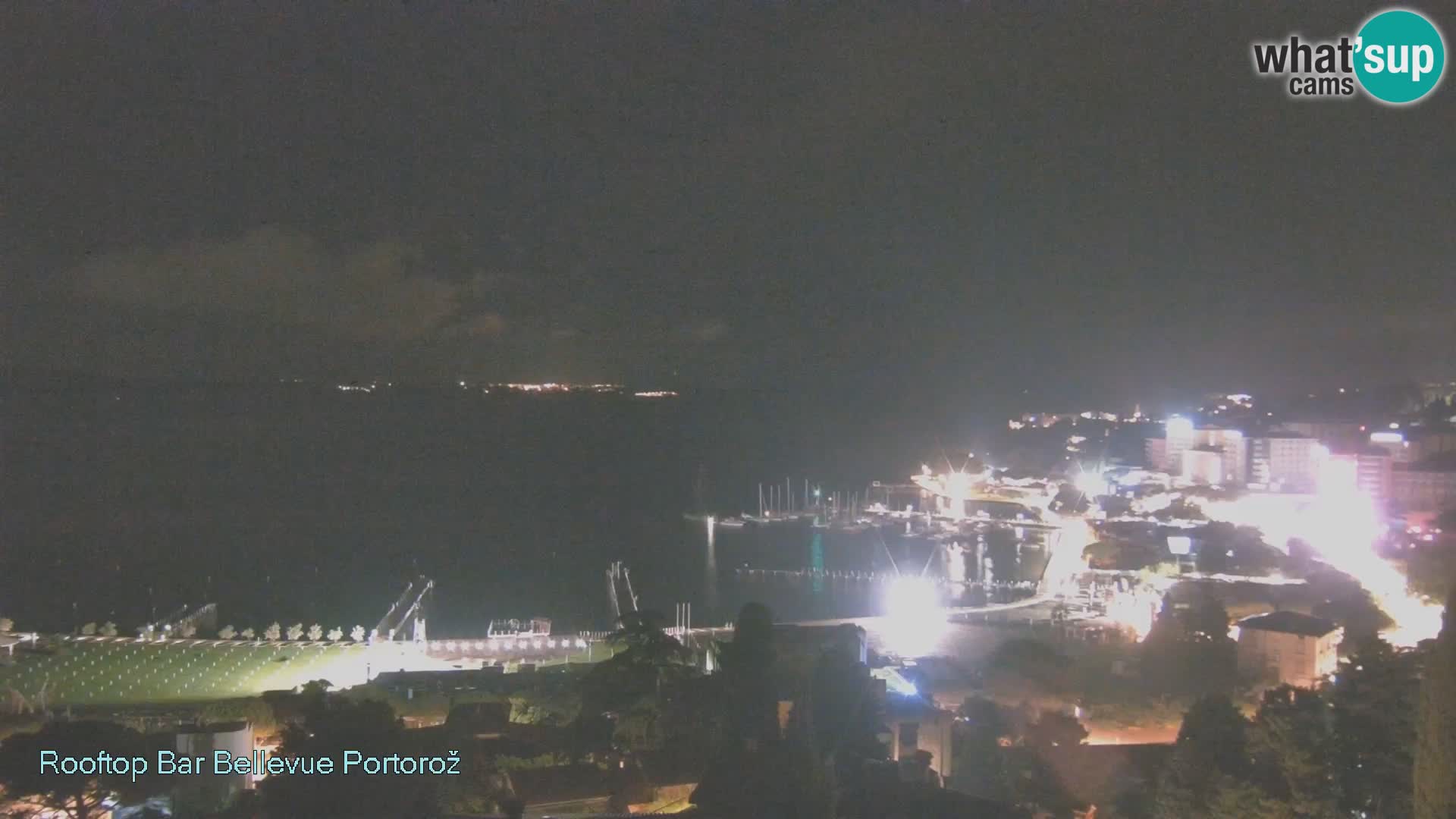 Portorož spletna kamera – pogled z Villa Bellevue