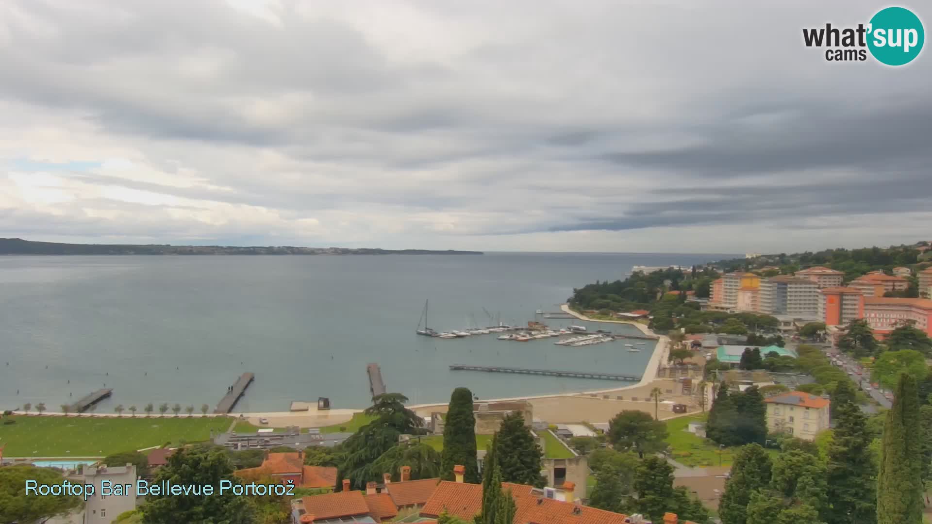 Panorama webcam Portorož – view from Villa Bellevue