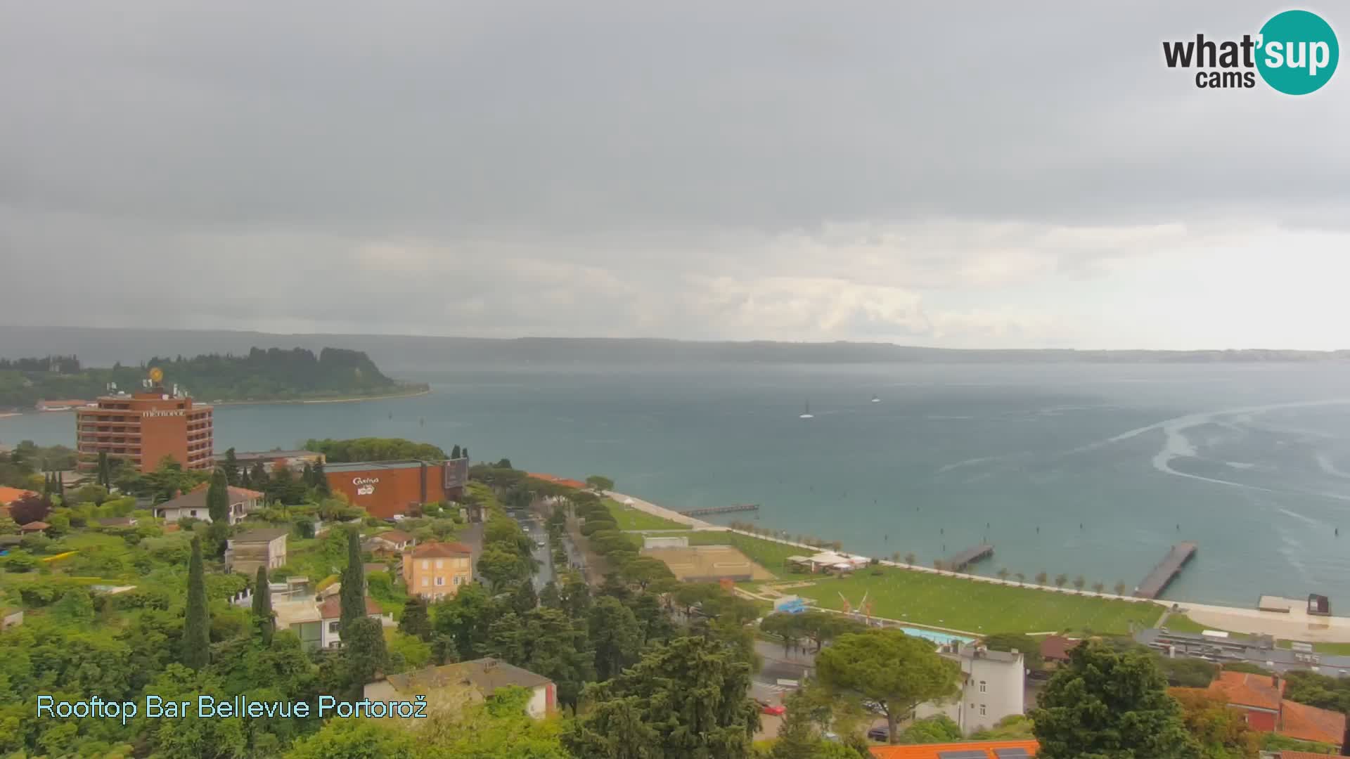 Panorama webcam Portorož – view from Villa Bellevue