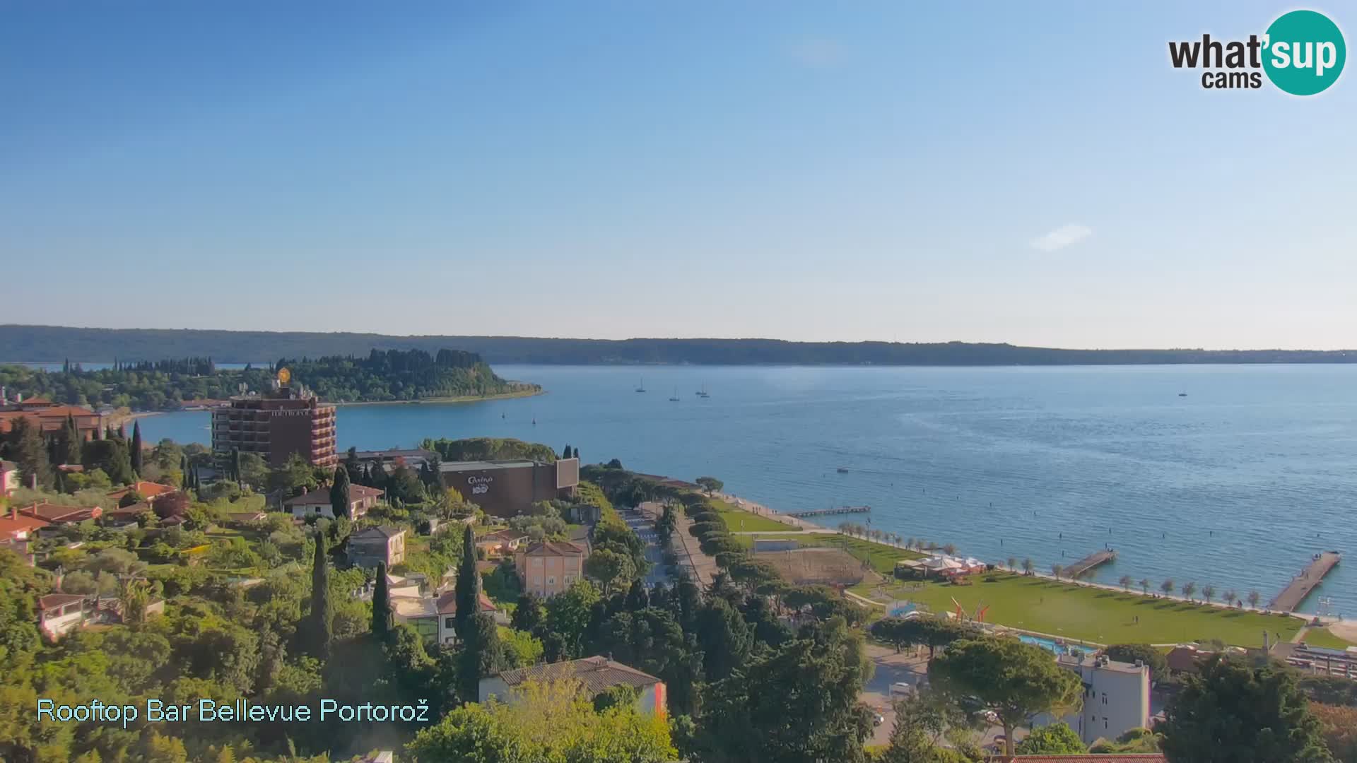 Live webcam Portorož – Panorama dalla Villa Bellevue
