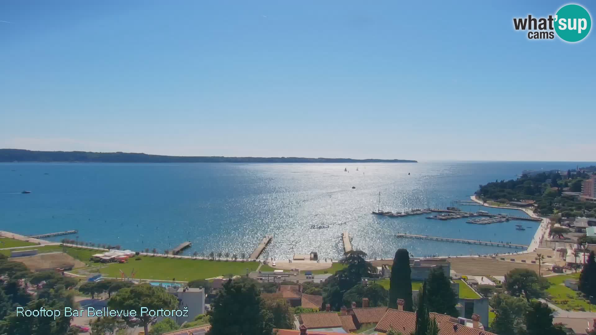 Panorama webcam Portorož – view from Villa Bellevue