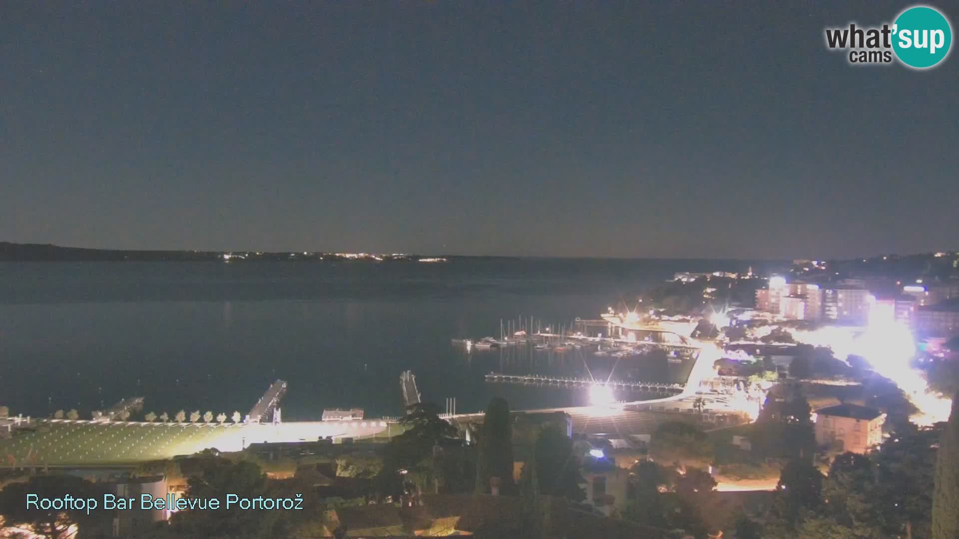 Portorož spletna kamera – pogled z Villa Bellevue