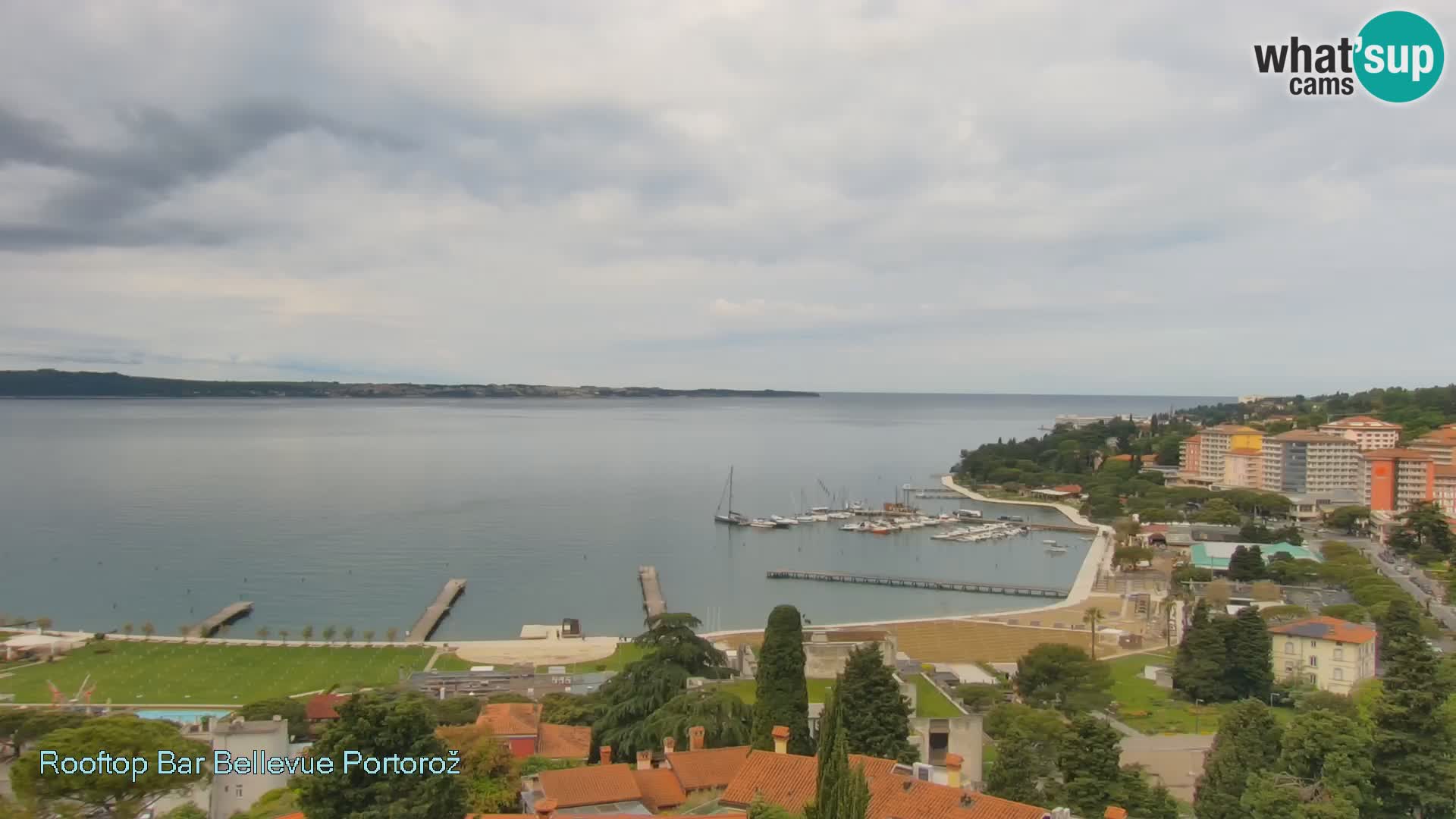 Portorož camera en vivo – Panorama Villa Bellevue