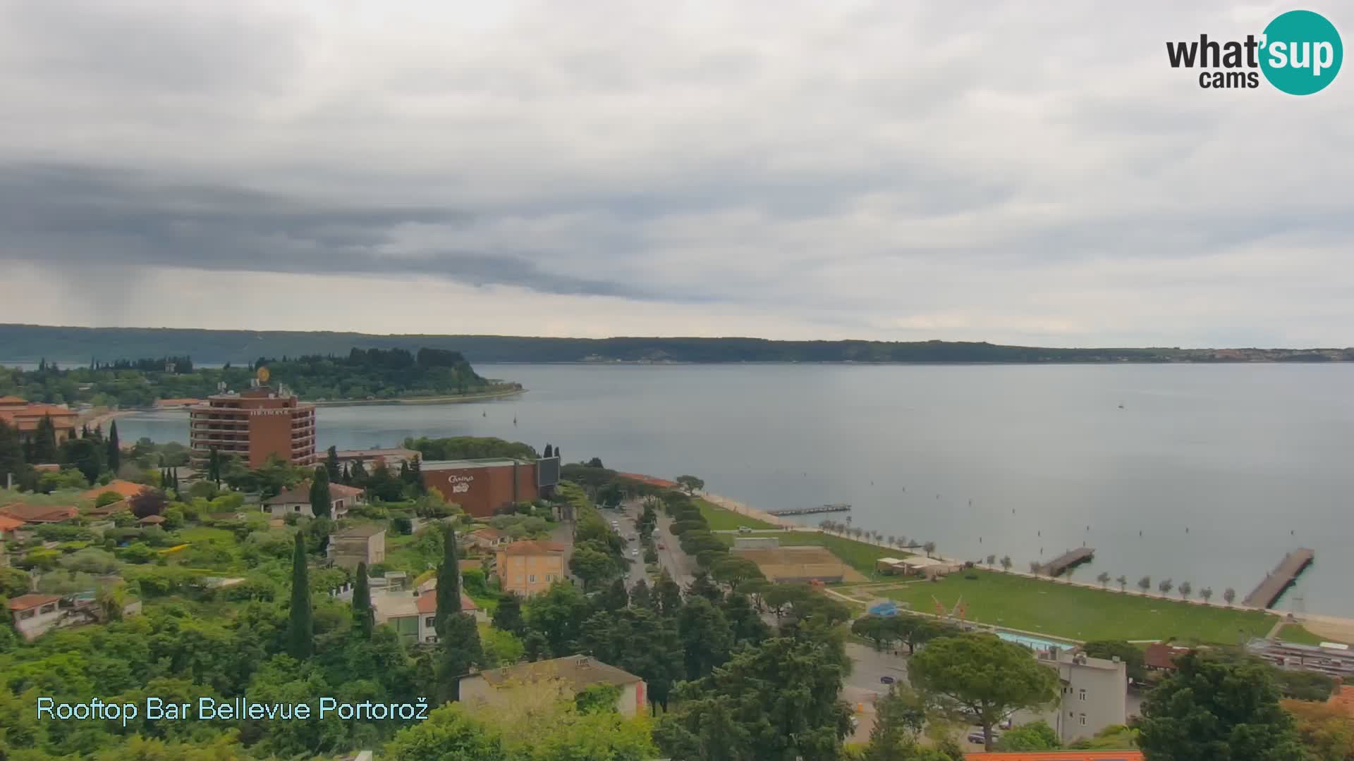 Portorož spletna kamera – pogled z Villa Bellevue