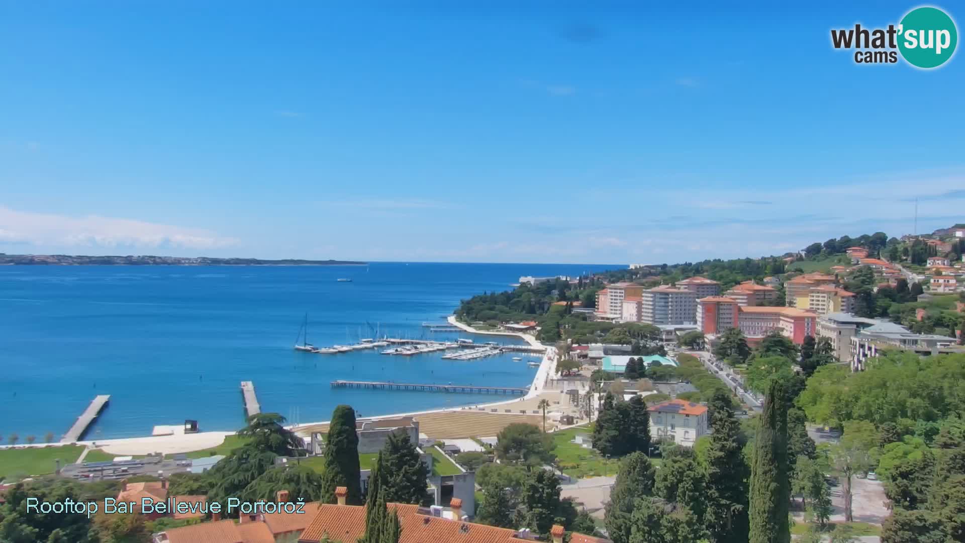 Panorama webcam Portorož – view from Villa Bellevue