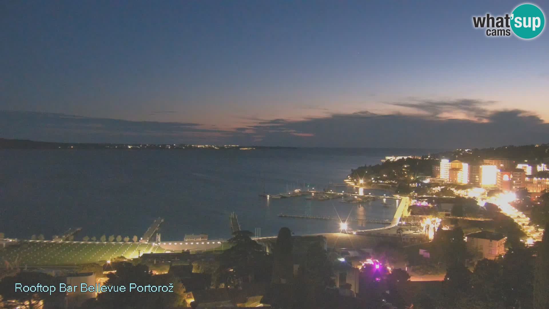 Live webcam Portorož – Panorama dalla Villa Bellevue