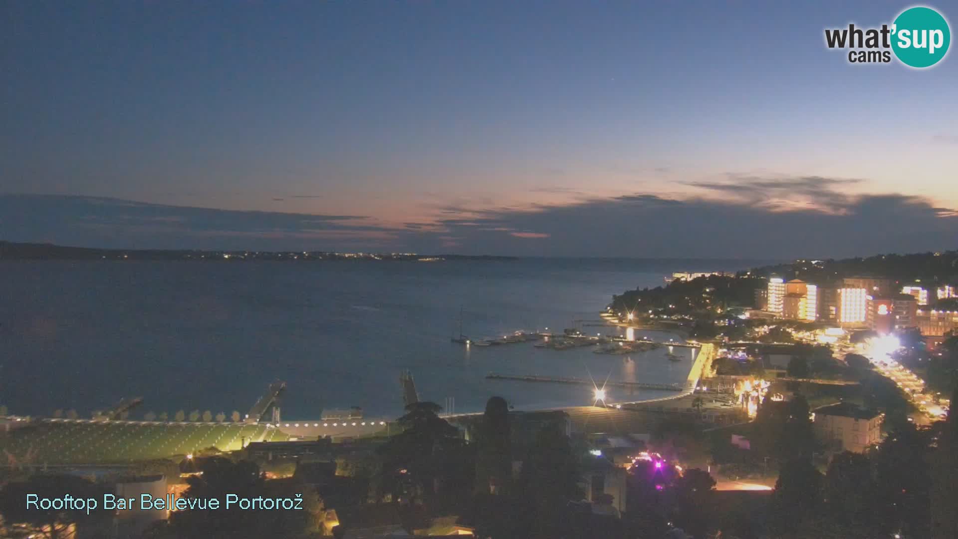 Live webcam Portorož – Panorama dalla Villa Bellevue
