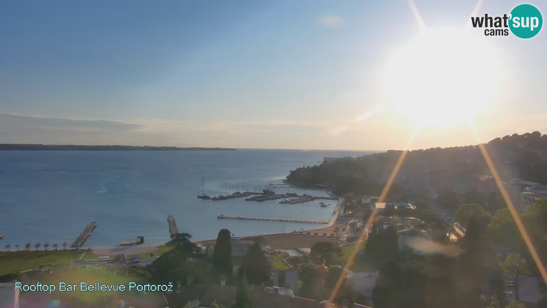 Portorož camera en vivo – Panorama Villa Bellevue