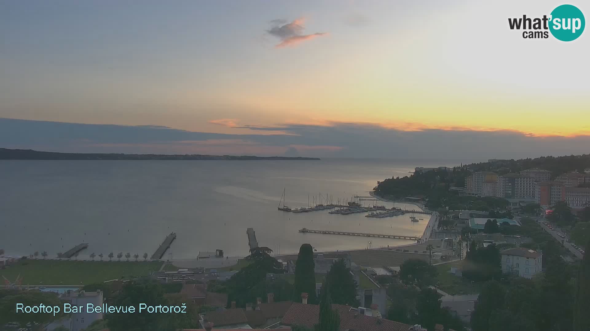 Portorož web kamera – pogled sa Villa Bellevue