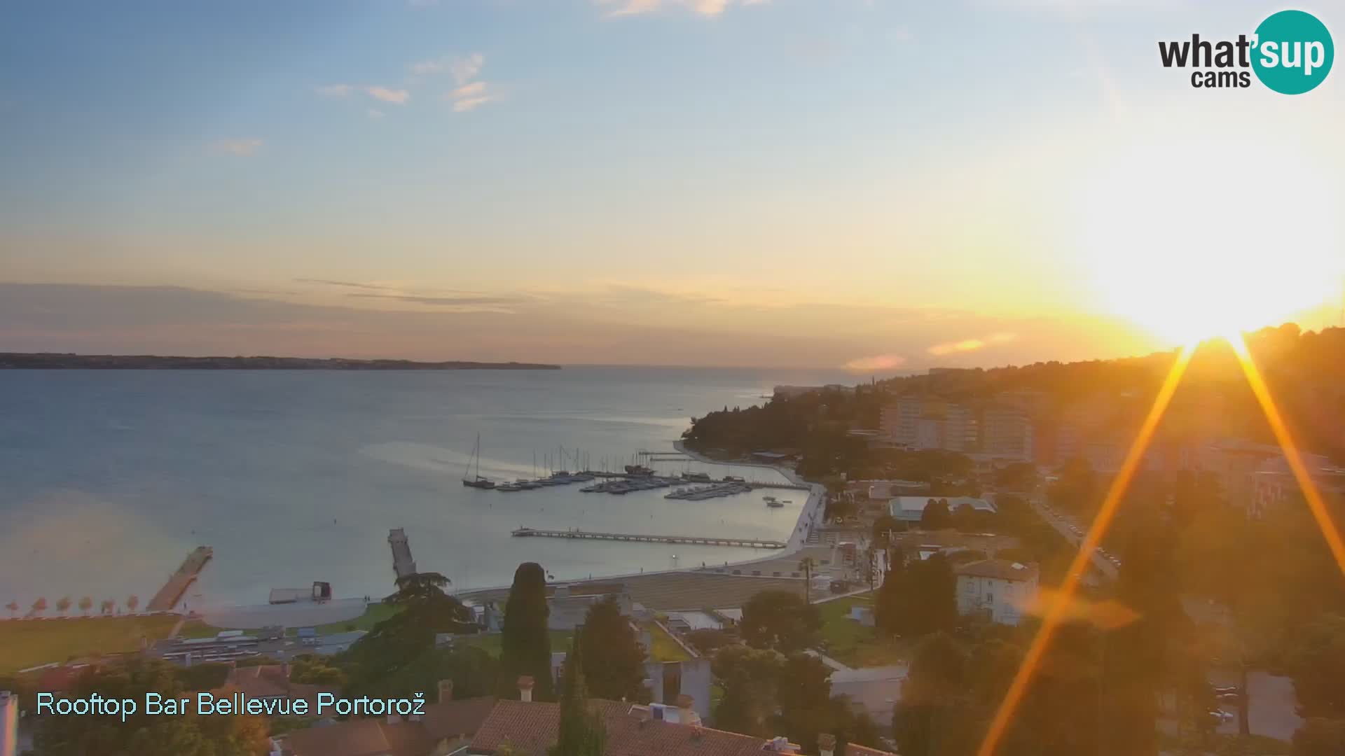 Live webcam Portorož – Panorama dalla Villa Bellevue