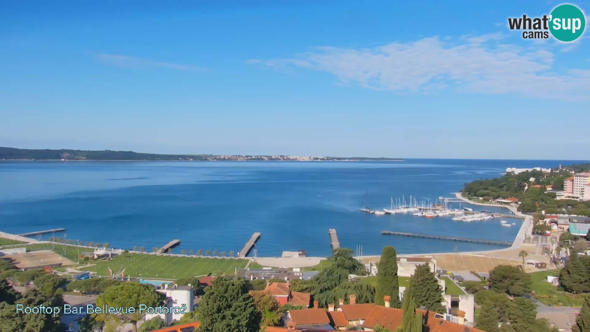 Live webcam Portorož – Panorama dalla Villa Bellevue
