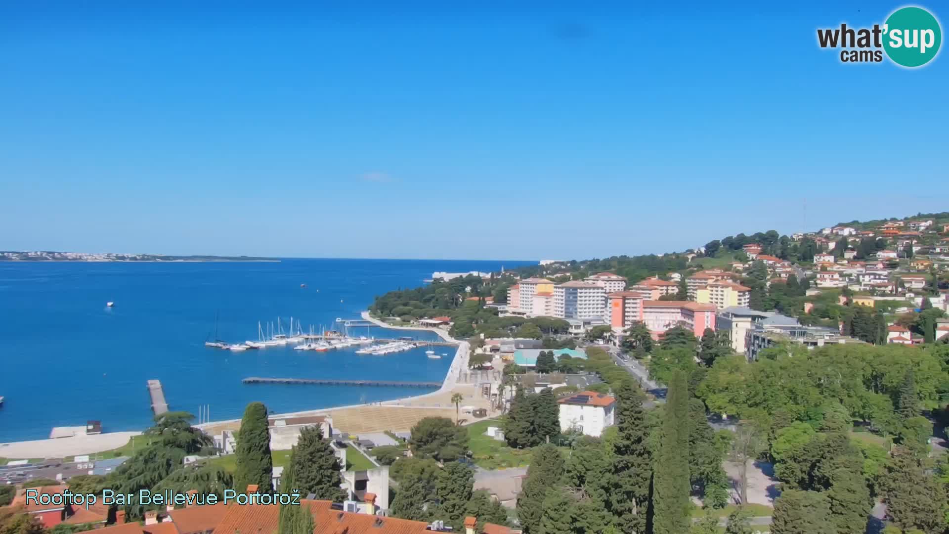 Portorož camera en vivo – Panorama Villa Bellevue