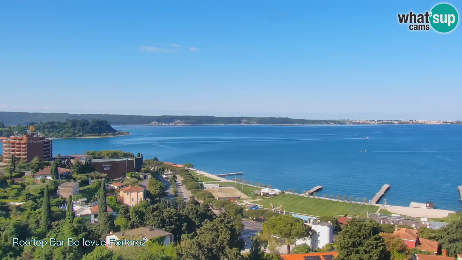 Portorož web kamera – pogled sa Villa Bellevue