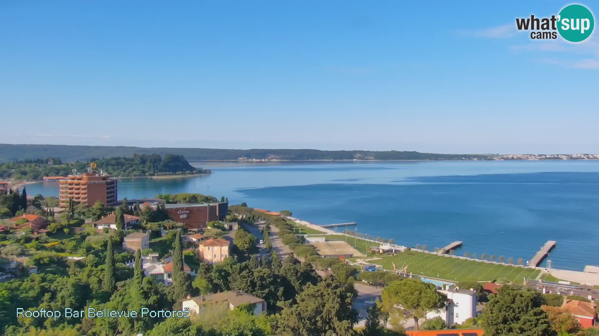 Portorož spletna kamera – pogled z Villa Bellevue