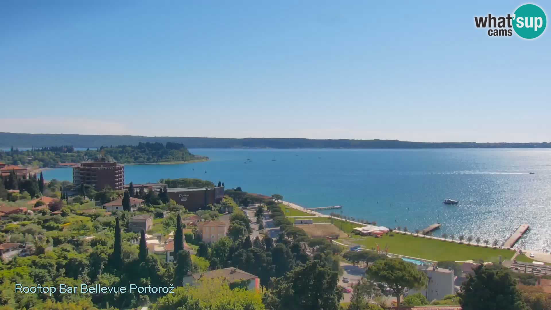 Portorož camera en vivo – Panorama Villa Bellevue