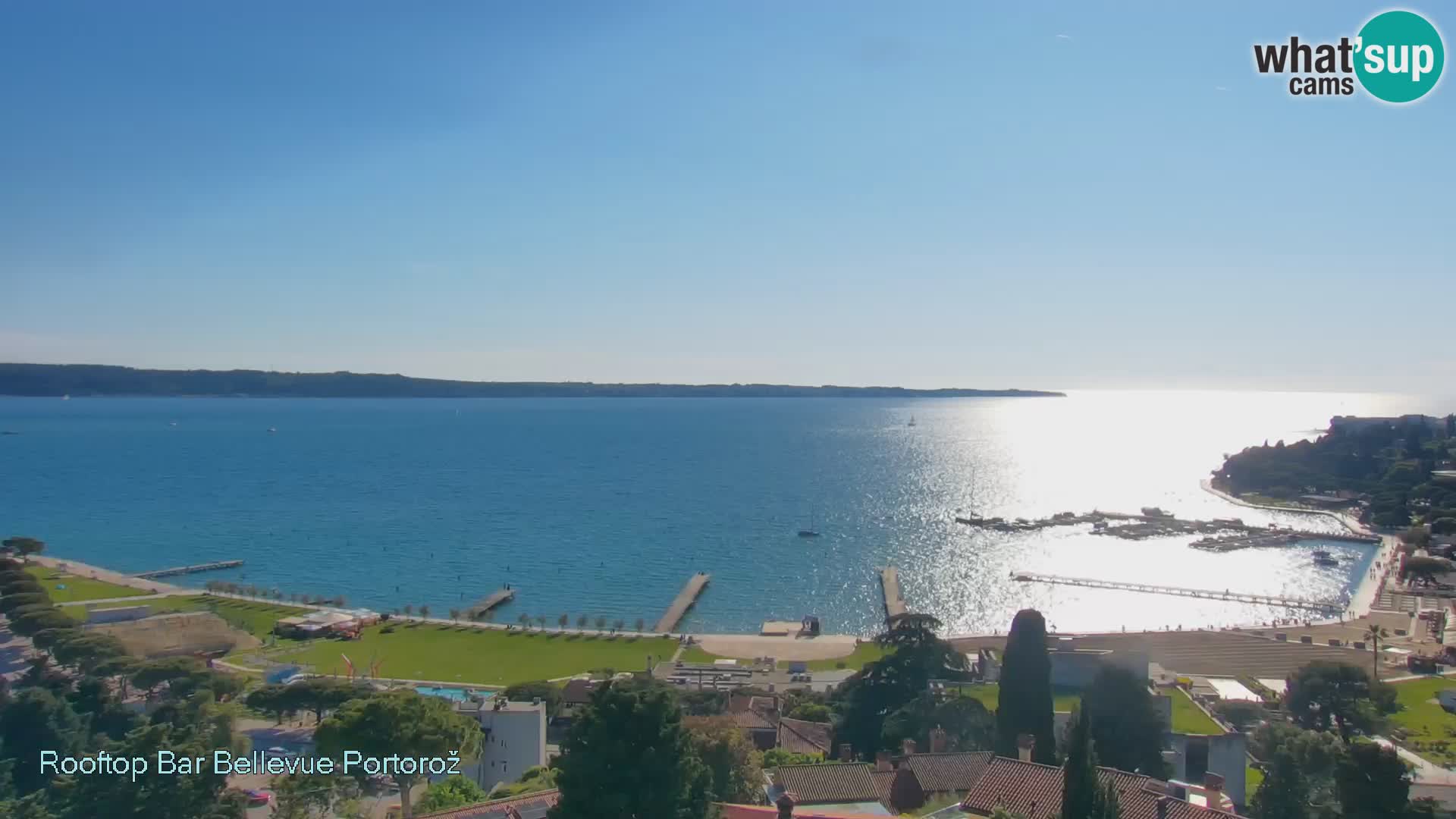 Panorama webcam Portorož – view from Villa Bellevue