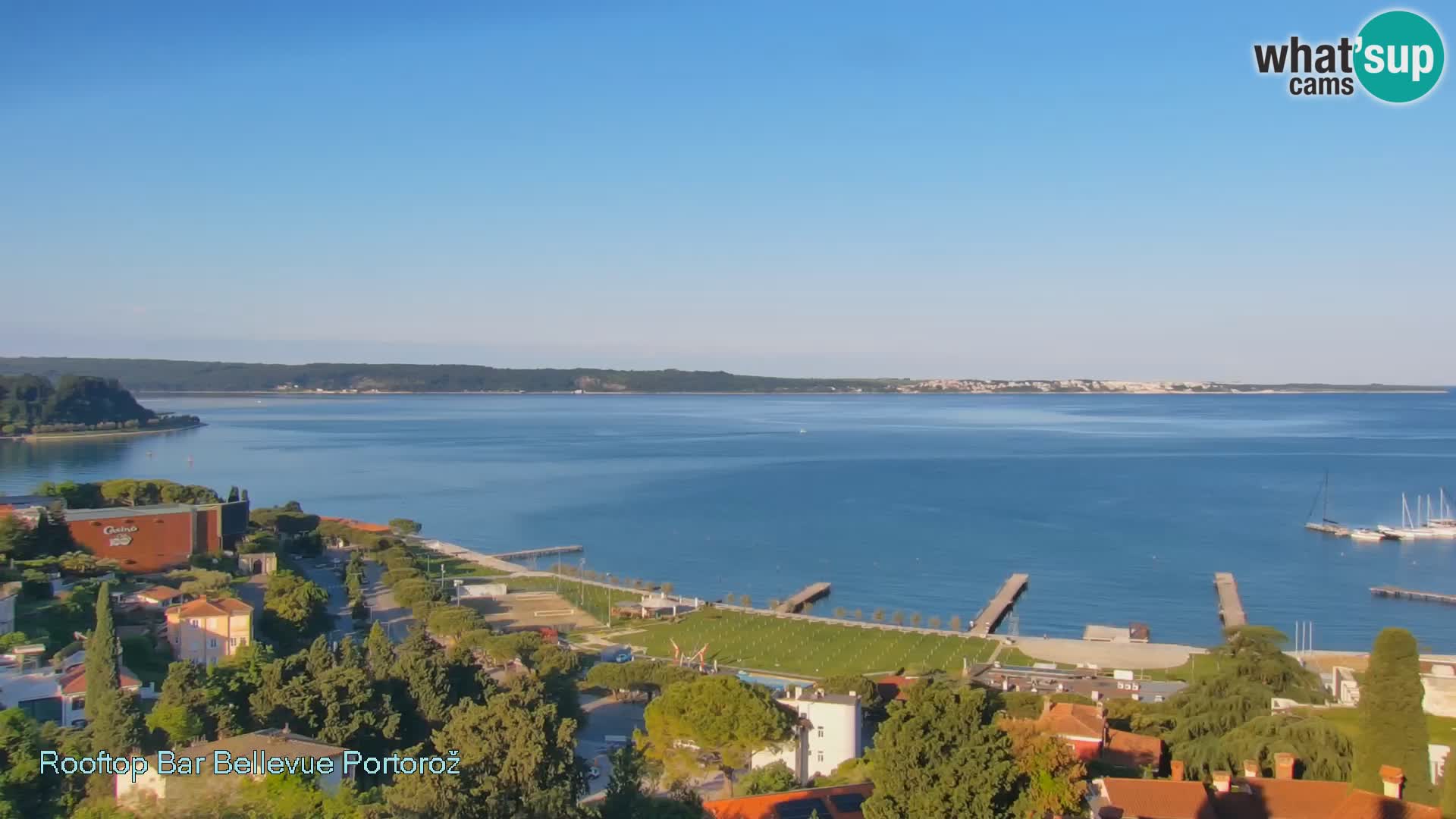 Portorož web kamera – pogled sa Villa Bellevue