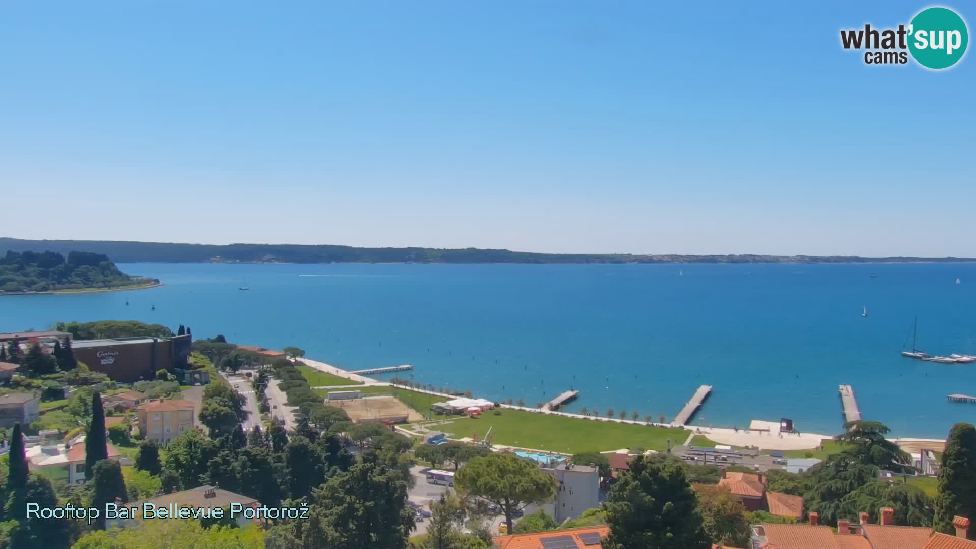 Panorama webcam Portorož – view from Villa Bellevue