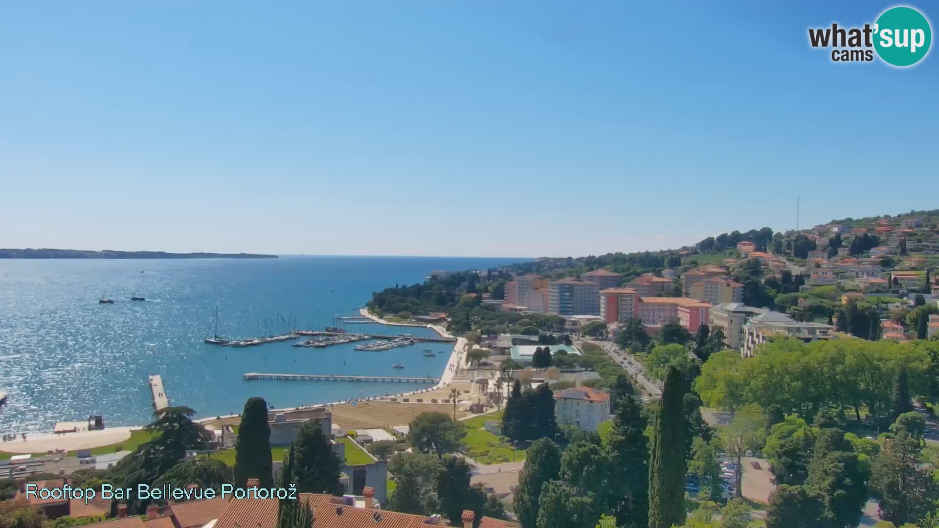 Portorož web kamera – pogled sa Villa Bellevue