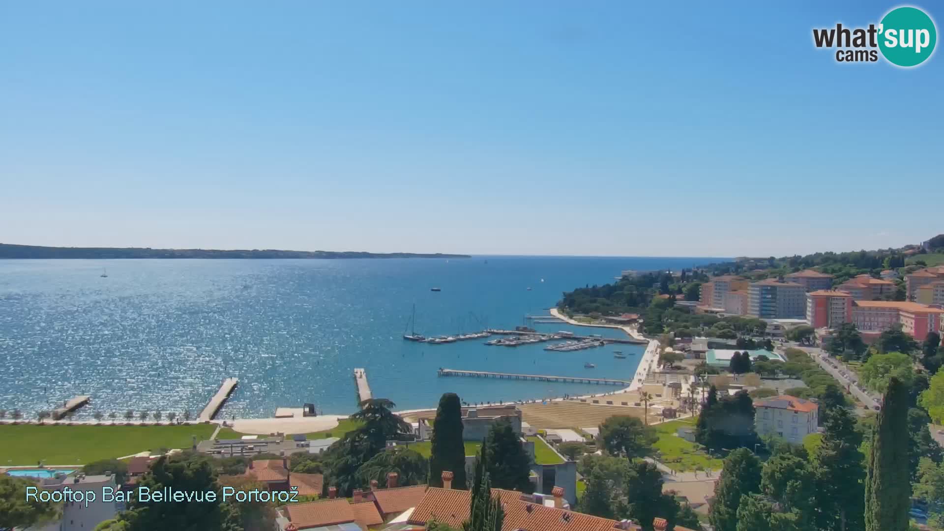 Live webcam Portorož – Panorama dalla Villa Bellevue