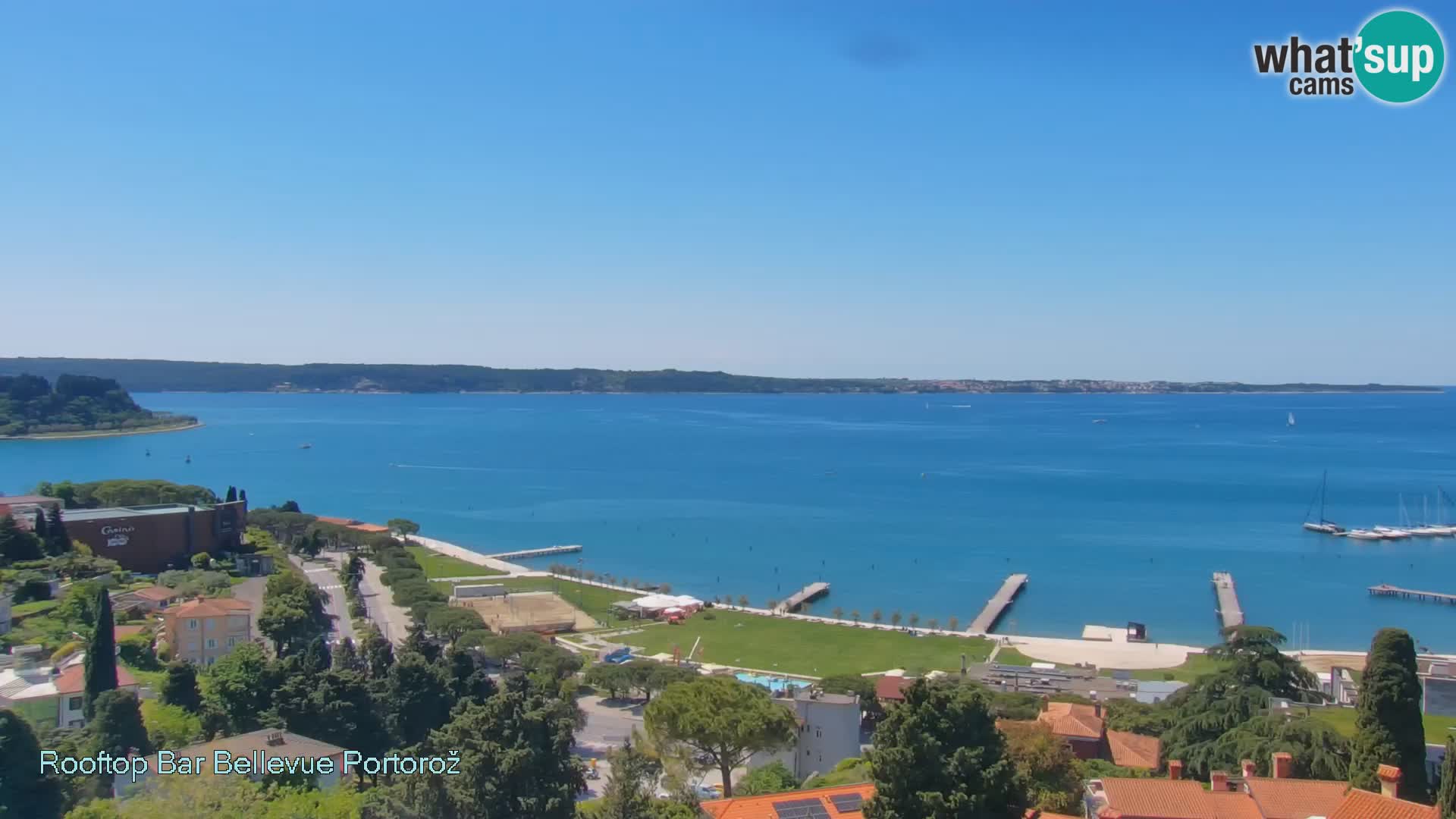 Portorož web kamera – pogled sa Villa Bellevue