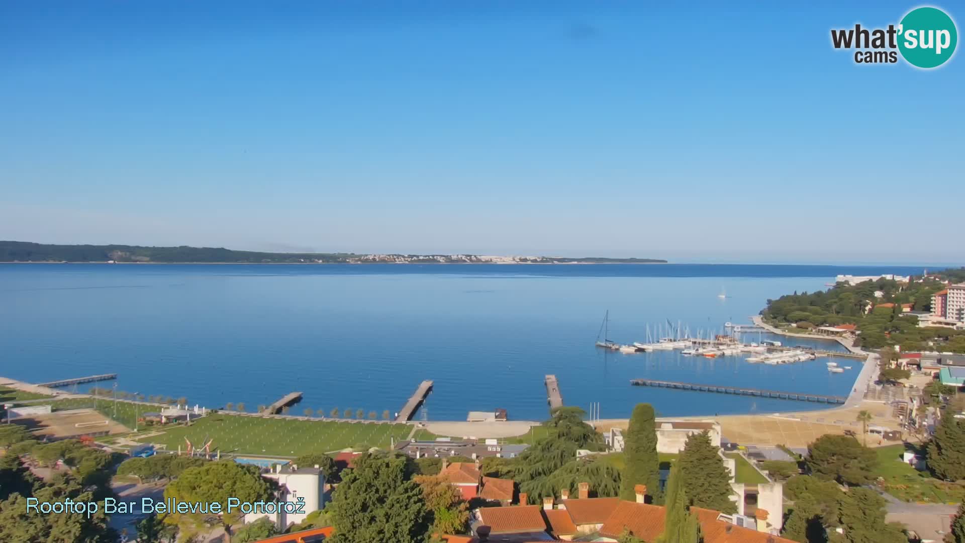 Portorož camera en vivo – Panorama Villa Bellevue